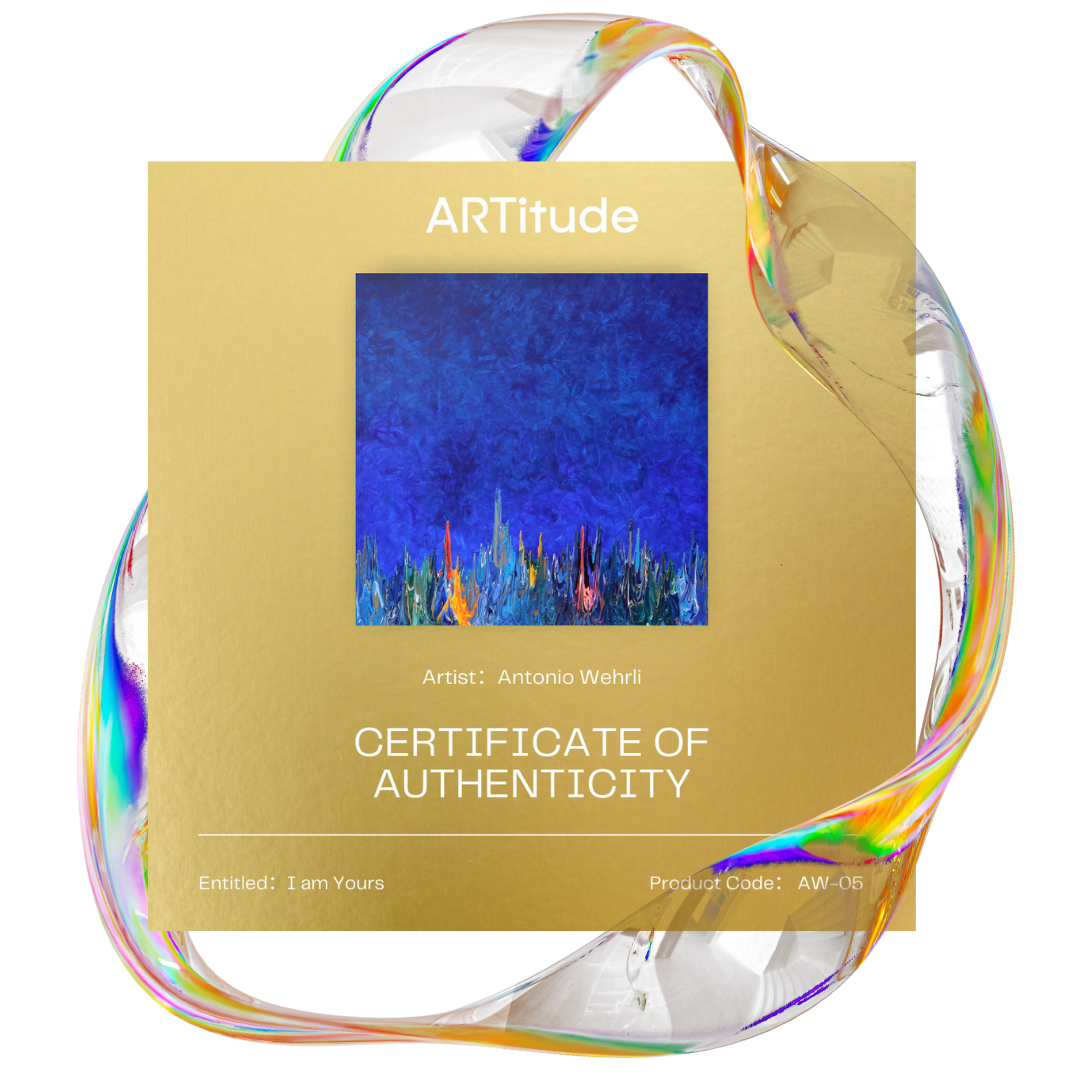 ARTitude. Art peice, artists and 3d virtual reality gallery (VR), augmented reality (AR) artwork product selling platform.