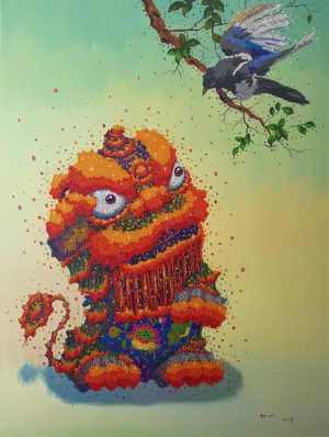 ARTitude product "Happy Lion 17 -Additional Happiness" by artist Yang Ming.