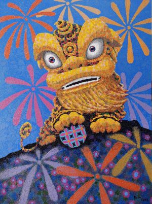 ARTitude product "Happy Lion (happyiness)" by artist Yang Ming.