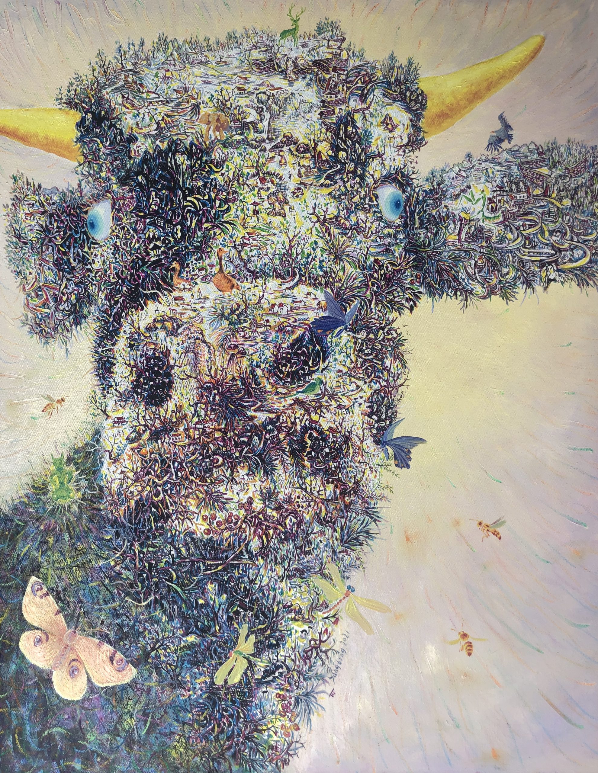 ARTitude product "Bustling" by artist Yang Bingliang.